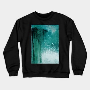 Teal abstract Crewneck Sweatshirt